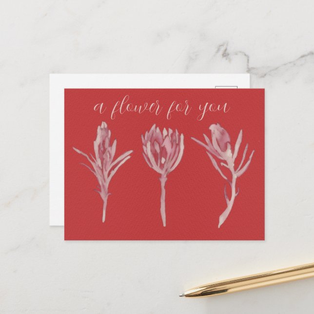 Cartão Postal A flower for you (Frente/Verso In Situ)