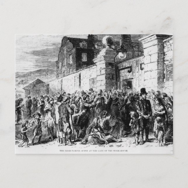 Cartão Postal A Fome Irlandesa (Frente)