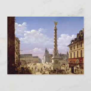 Cartão Postal A fonte no lugar de chatelet