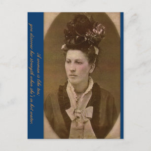 Cartão Postal A força de uma mulher