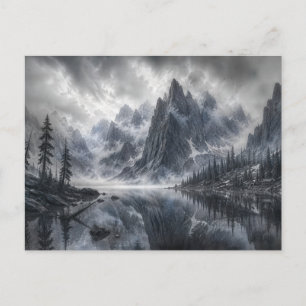 Cartão Postal A Forma do Silêncio – Paisagem Preto e Branco