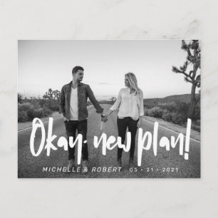 Cartão Postal a foto do script bold moderno muda a data