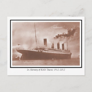 Cartão Postal A foto original do Titanic