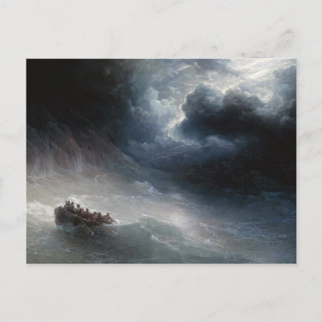 Cartão Postal A Frath do mar Ivan Aivazovsky (Frente)
