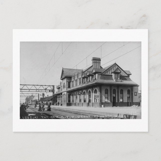 Cartão Postal A G.T.R. Armazém Ferroviário - Louis Pesha (Frente)