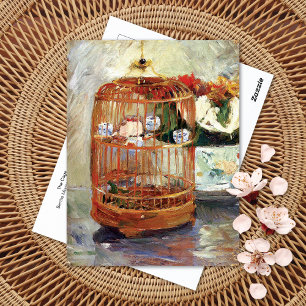 Cartão Postal A Gaiola Adora Aves Berthe Morisot