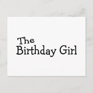 Cartão Postal A garota de aniversário