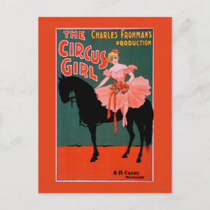 Cartão Postal A Garota do Circo - Mulher no Teatro dos Cavalos