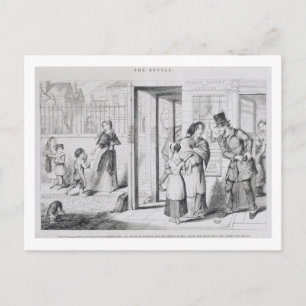 Cartão Postal A Garrafa, Placa IV, Incapaz de obter emprego,