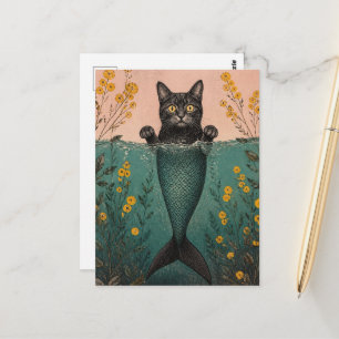 Cartão Postal A Gatinha Sereia