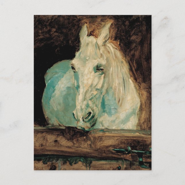 Cartão Postal A gazela do cavalo branco - Henri Toulouse-Lautrec (Frente)