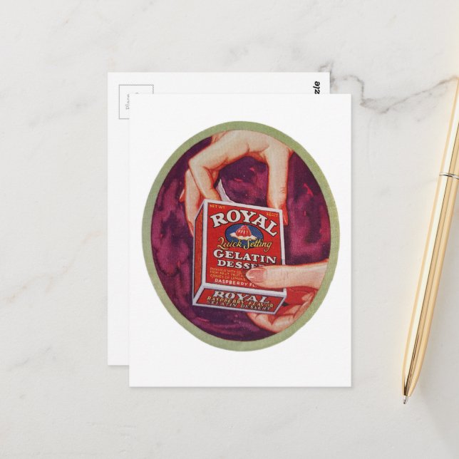 Cartão Postal A gelatin dessert from 1930 (Frente/Verso In Situ)