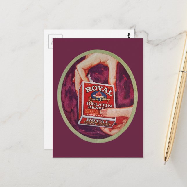 Cartão Postal A gelatin dessert from 1930 (Frente/Verso In Situ)