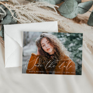 Cartão Postal a graduação de script thin salva a data