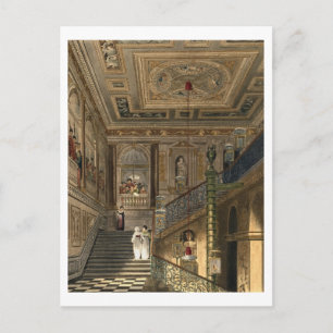 Cartão Postal A grande escadaria no palácio de Kensington de