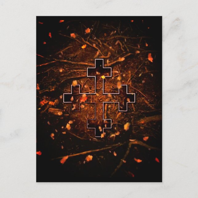 Cartão Postal A Grande Mãe (Terra) Cruz de Māra (Frente)