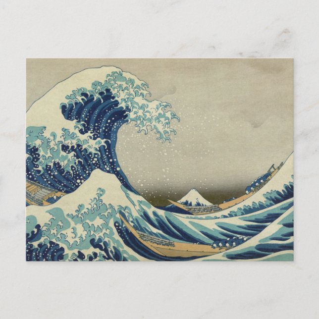 Cartão Postal A Grande Onda (Frente)