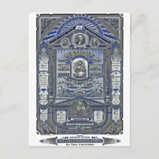 Cartão Postal A gravura da oração do Senhor