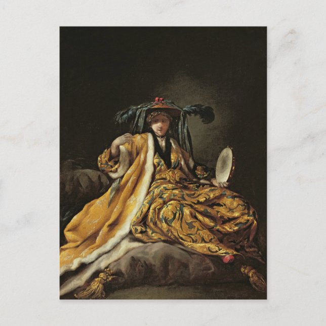 Cartão Postal A Grega Sultana, 1748 (Frente)