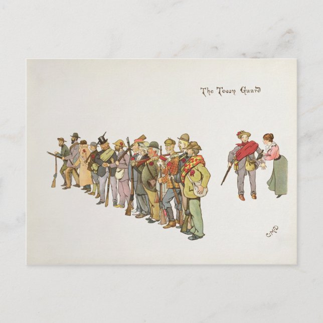 Cartão Postal A Guarda da Cidade do Leaguer de Ladysmith (Frente)