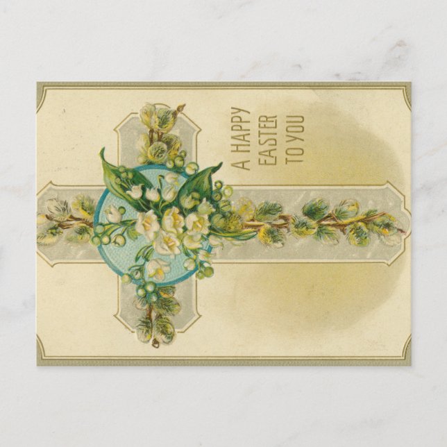Cartão Postal A Happy Easter to You - Antique Postcard,  (Frente)