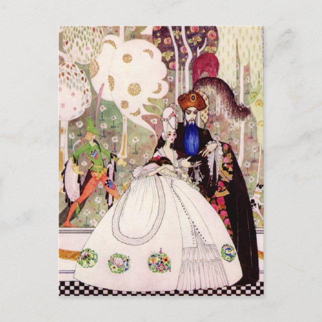 Cartão Postal A história da fada de Kay Nielsen, a barba azul e  (Frente)