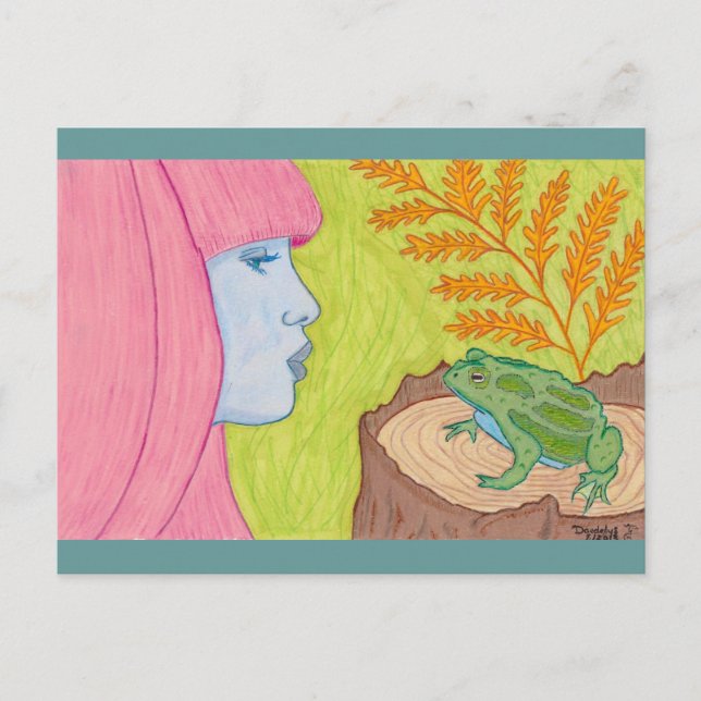 Cartão Postal "A História Habitual" de Daedelys (Frente)