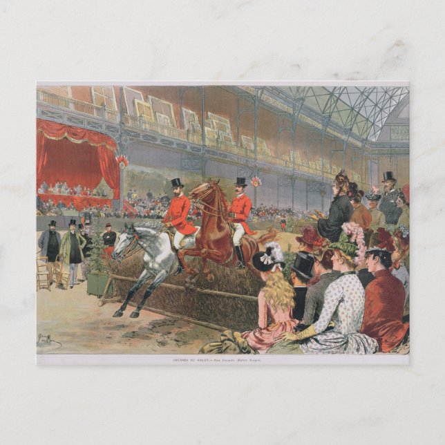 Cartão Postal A Horse Race, 1886 (Frente)