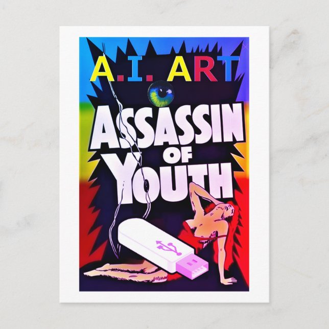 Cartão Postal A.I. Art - Assassin of Youth (Frente)