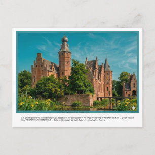 Cartão Postal a. i. Gemini gerou Kasteel WESTERVELT.