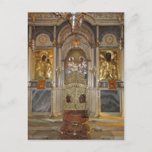 Cartão Postal A iconostase, igreja dos Metamorfos, Syros