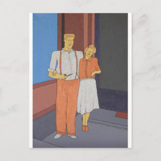 Cartão Postal A Idade Ouro Da Felicidade