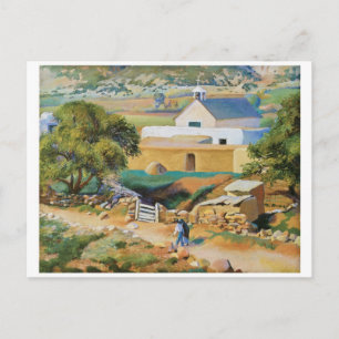 Cartão Postal A Igreja da Missão de Kenneth Miller Adams
