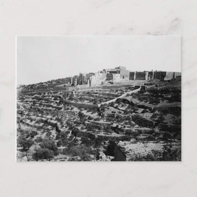 Cartão Postal A Igreja da Natividade em Belém (Frente)