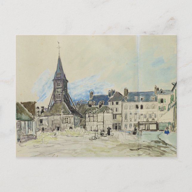 Cartão Postal A Igreja de Sainte-Catherine, Honfleur, 1864 (Frente)