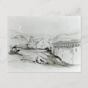 Cartão Postal A Igreja de São Francisco, Valparaíso, 1834