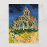 Cartão Postal A Igreja em Auvers por Vincent Van Gogh<br><div class="desc">A Igreja de Van Gogh em Auvers</div>