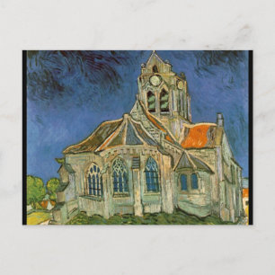 Cartão Postal A Igreja em Auvers-sur-Oise - Vincent Van Gogh