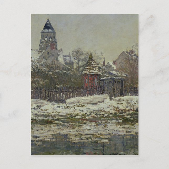 Cartão Postal A Igreja em Vetheuil, 1879 (Frente)