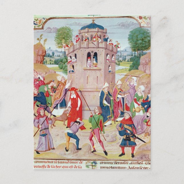 Cartão Postal A Igreja sob ataque dos hereges, flamengos (Frente)