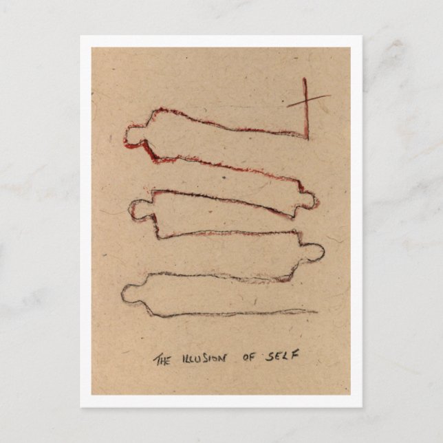 Cartão Postal A ilusão do eu (Frente)
