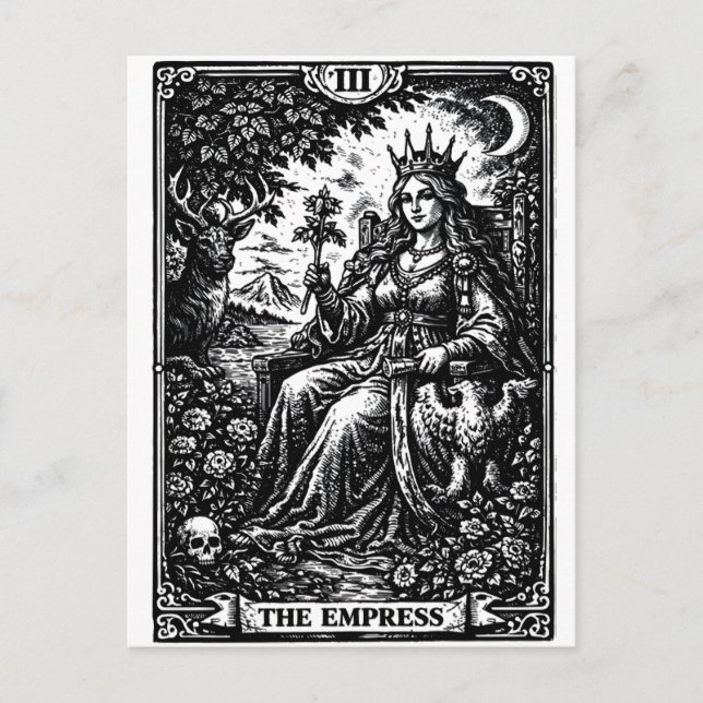 Cartão Postal A Imperatriz — BurnsInHell Tarot III (Frente)