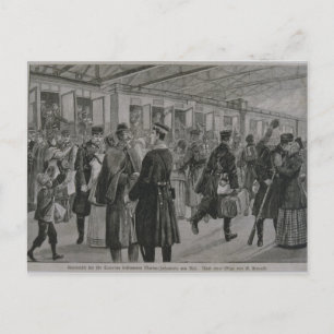 Cartão Postal A Implantação dos Fuzileiros Reais de Kiel