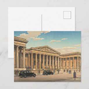 Cartão Postal A Impressão em Xilogravura Japonesa do Museu Britâ