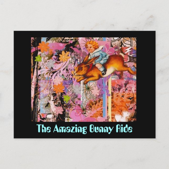 Cartão Postal A Incrível Corrida de Coelhinhos (Frente)