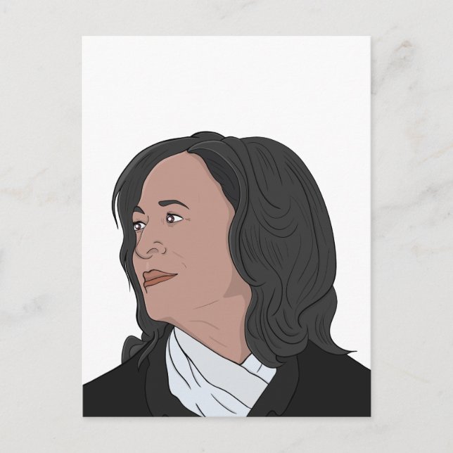 Cartão Postal A incrível Kamala Harris (Frente)
