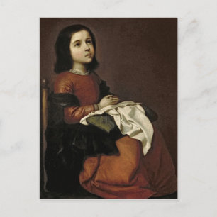 Cartão Postal A Infância da Virgem, c.1660