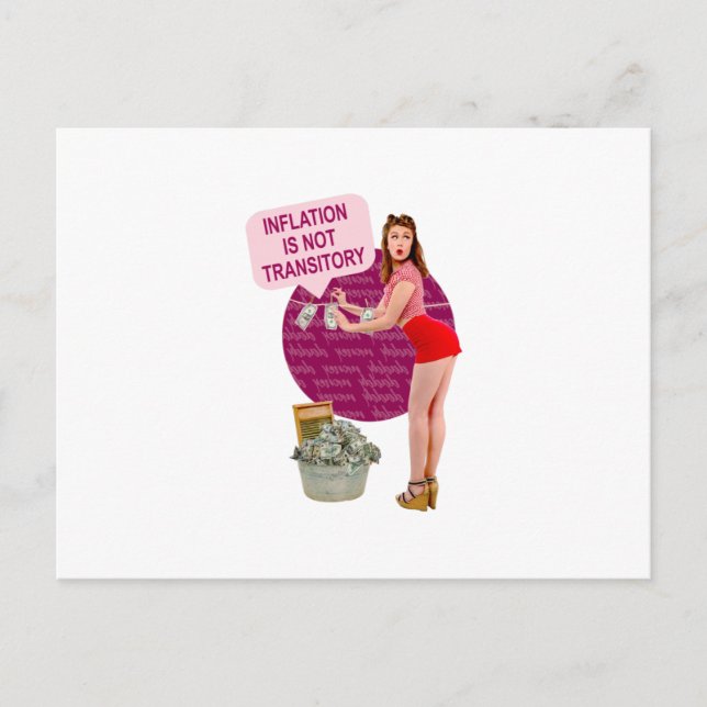 Cartão Postal A inflação não é transitória (Frente)