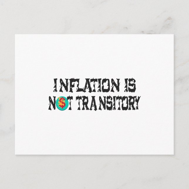 Cartão Postal A inflação não é transitória (Frente)