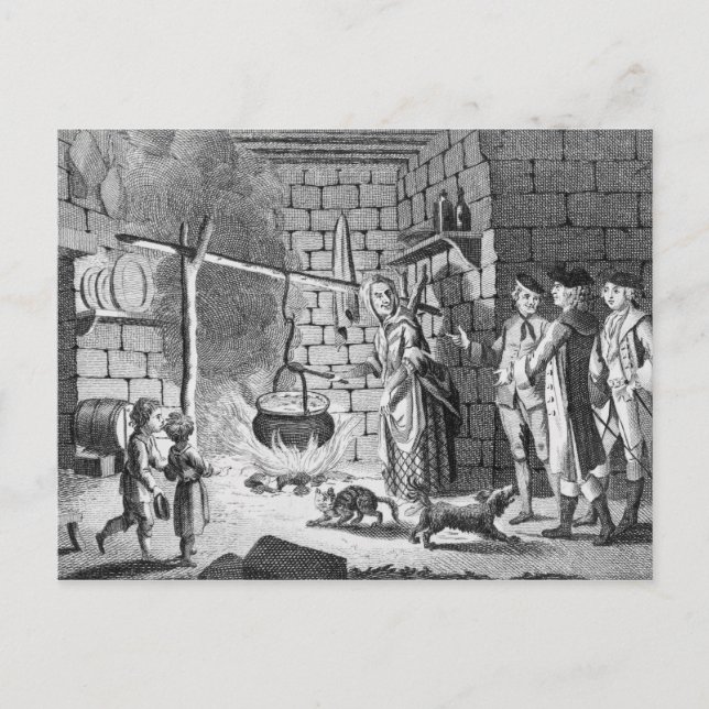 Cartão Postal A introdução do Dr. Samuel Johnson a uma Highland (Frente)